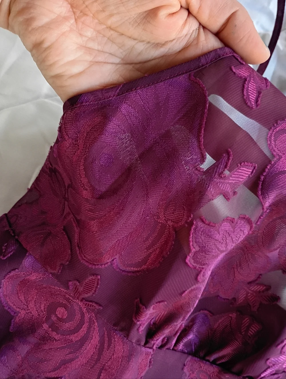Vintage Lacey Teddie Nightie Lingerie Top - Picture 3 of 8